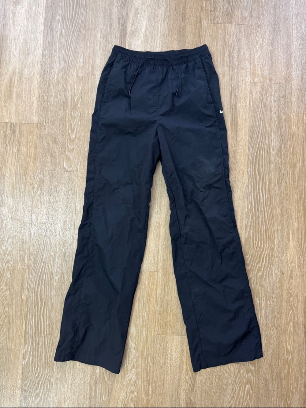 Nike Windrunner High Waisted Woven Open Hem Pants size Small Tall Long Inseam - Picture 4 of 9